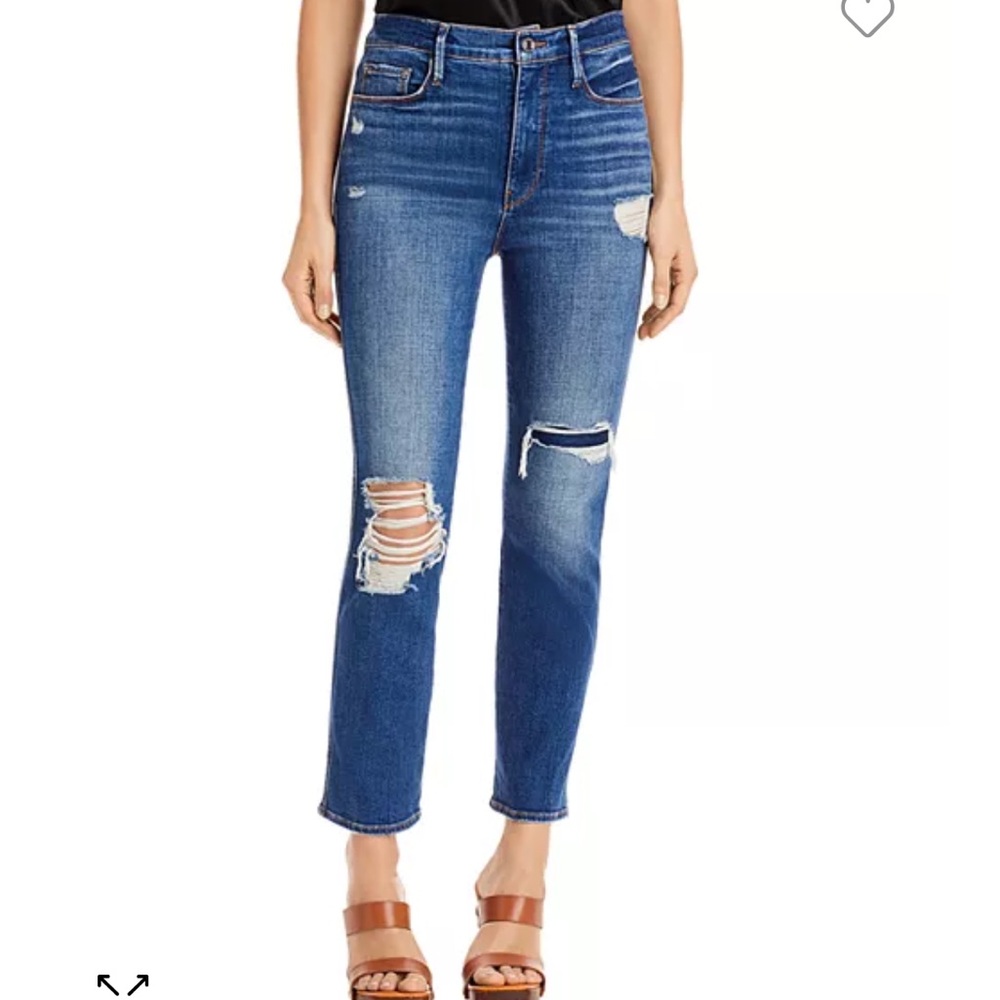 Frame Le Sylvie High Rise Straight Leg Jeans